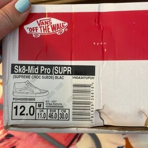 Supreme vans high tops